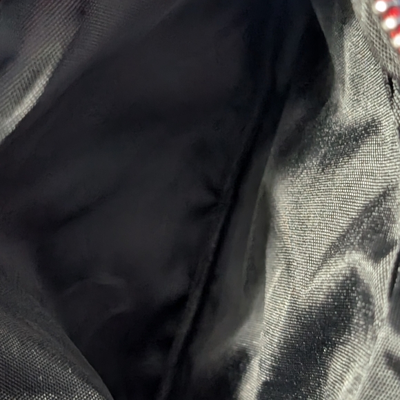 Plaid Red and Black Monogrammed Pouch (EUC) - Picture 3 of 8